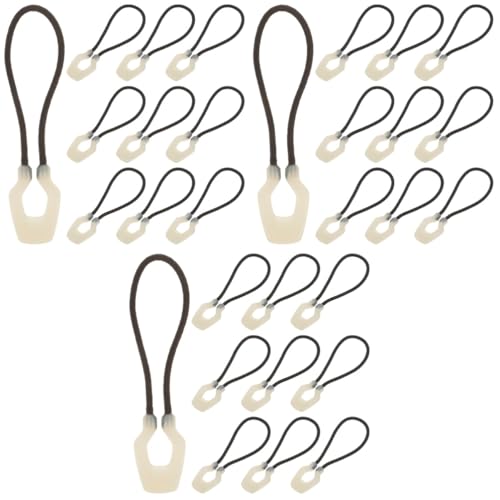 Housoutil 3sets 10pcs Zipper Pullers Glow The Dark Zipper Tabs for Outdoor Backpacks Luggage DIY Clothes Accessories Easy Replacement 10pcs*3