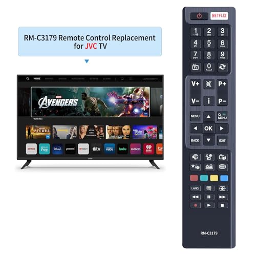 RM-C3179 Remote Control Replacement for JVC LED Smart TV,compatible with LT-32VH53A LT-40C750 LT-40C755 LT-43VU83A LT-48VU83A LT-49VU83A LT49C870 Lt-50c750 LT-55VU83A LT65VU83A - Image 2