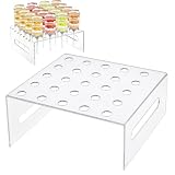 Push Up Cake Pops, Cake Pop Behälter mit Deckel und 25 Loch Ständer, Runde Kuchen Formen für Dessert Törtchen, Wiederverwendbare Kunststoff Formen für Backen Party Geburtstag (Ständer 25-loch)