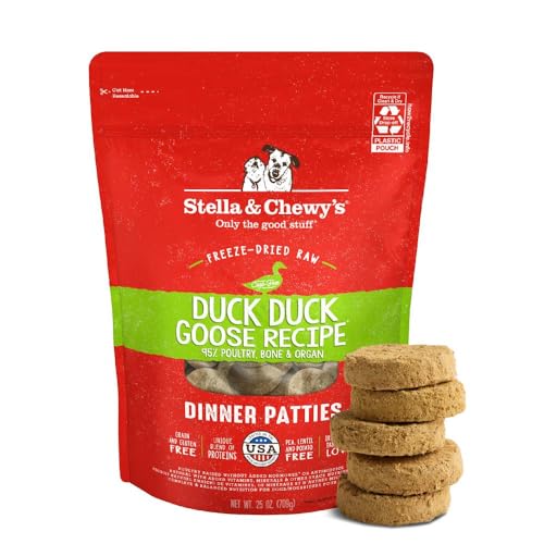 Duck, 25-Ounce : Stella & Chewy's Freeze-Dried Raw Chewy's Chicken Dinner Patties Dog Food