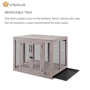 unipaws-Large-Dog-Crate-Furniture-Wooden-Dog-Kennel-for-Large-Breed-Indoor-Decorative-Wood-Dog-Cage-Inside-Side-End-Table-Crate-with-Tray-and-Dog-Bed-Dog-Enclosure-for-Dogs-Up-to-70-lbs - Cucciolini Doodles   unipaws-Large-Dog-Crate-Furniture-Wooden-Dog-Kennel-for-Large-Breed-Indoor-Decorative-Wood-Dog-Cage-Inside-Side-End-Table-Crate-with-Tray-and-Dog-Bed-Dog-Enclosure-for-Dogs-Up-to-70-lbs