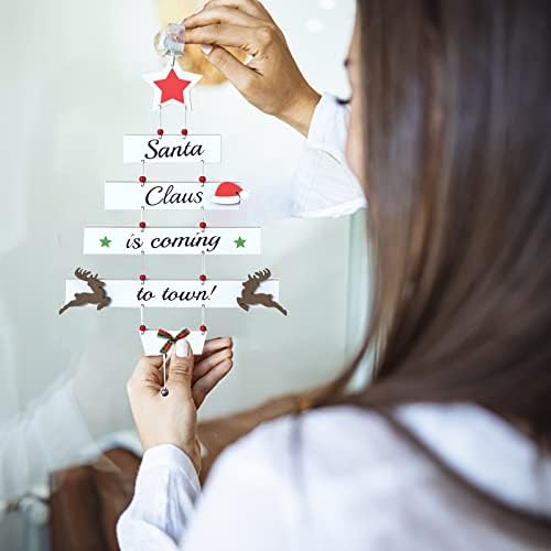 YY-JUNYING Wooden Christmas Decorations- - Large Hanging Christmas Decorations Indoor, Christmas Decorations, christmas decorations for windows