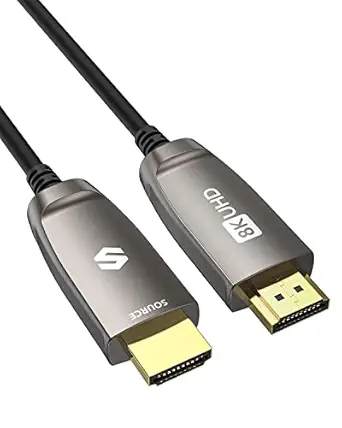 8K Fiber Optic HDMI Cable 16.4 Feet, Silkland [in-Wall Safe] Ultra High Speed HDMI 2.1 4K 120Hz/144Hz, 48Gbps, HDR10, ARC/eARC, HDCP 2.2&2.3 Compatible with PS5, Xbox Series, RTX 3090 3080, UHD TV