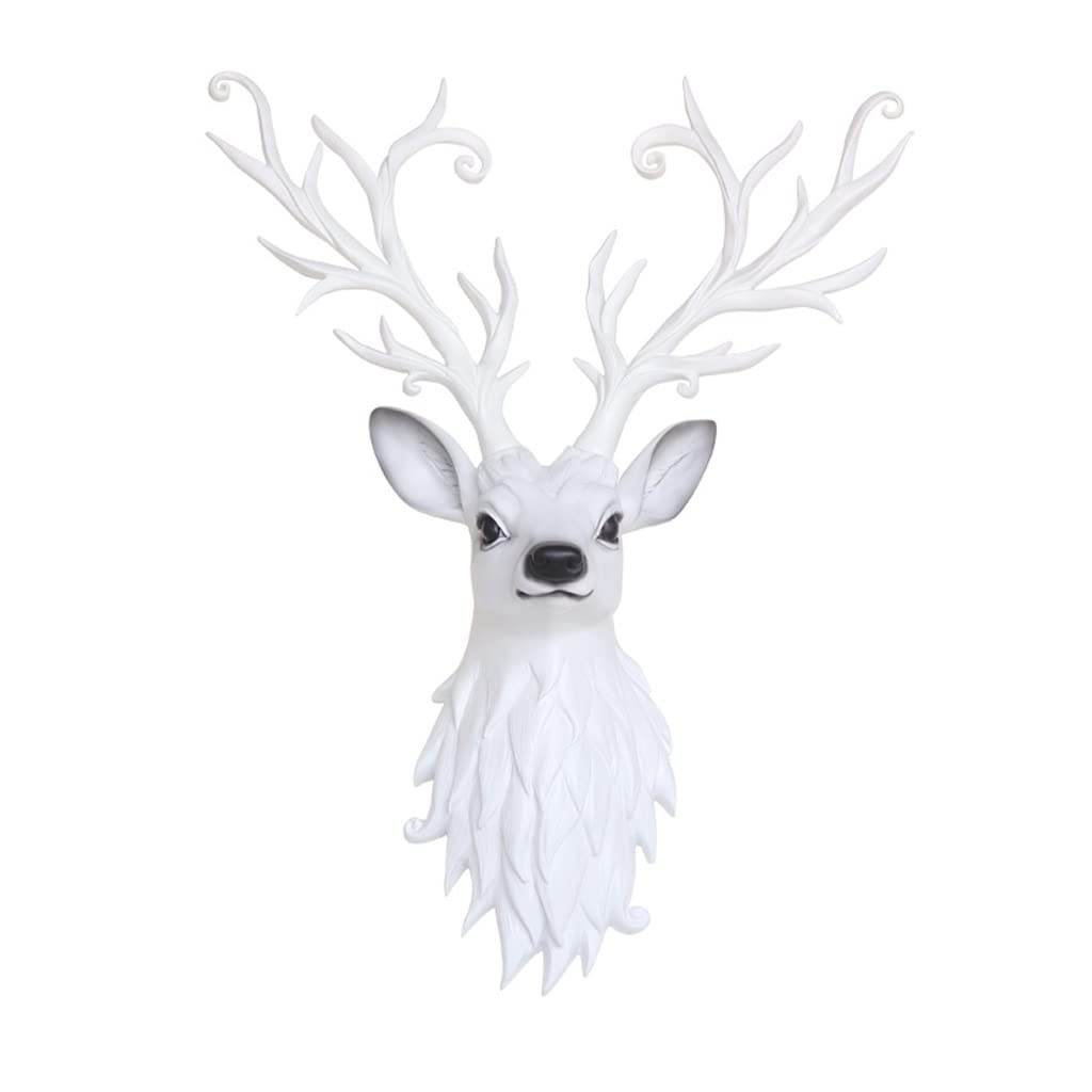 Tête d'animaux suspendue RJJ au design blanc minimaliste