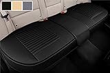 Big Ant Back Seat Covers, Separated Seat Cover PU Leather Back Car Seat Covers Breathable Back Cover Fit for Most Car, SUV, Vehicle Supplies (Black-Flexible for Different Seat Size)