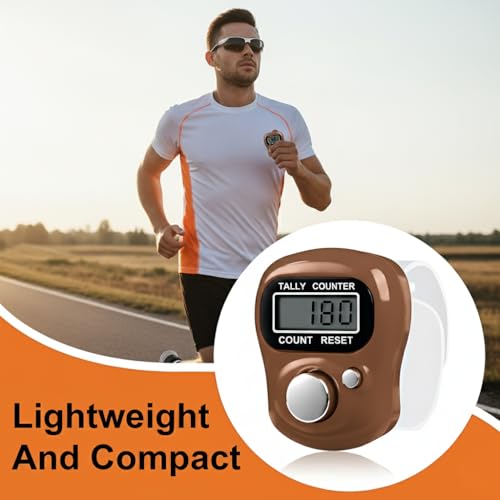 Image of Sky Blue 5 Digit Naam Jap Counter|Tasbih Counter|Mini Digital Tally Counter Finger Ring|Chanting Count Machine for Meditation, Mantra Jap,Cricket Umpire|Digital Counting Device (Model No 1011)