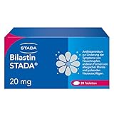 Bilastin STADA 20 mg Tabletten, Antihistaminikum zur Linderung der Symptome von Heuschnupfen, anderen Formen von allergischer Rhinitis und juckenden Hautausschlägen 20 ST