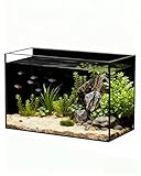 5 Gallon Fish Tank 4.8 Gallon, Small Aquarium Fish Bowl Ultra Clear Rimless Design for Betta Goldfish Snails Shrimp Aquatic Planting