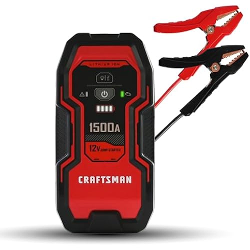 CRAFTSMAN Portable Car Battery Jump Starter & Power Bank, 12V – CMXCESM264