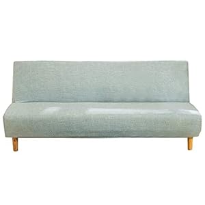 Housse de Canapé Sans Bras 3 Places Couverture de Canapé Extensible Tout Couvert Canapé Pliant Protecteur, Universel Motif géométrique Antidérapant Serviette de Canapé 180-210 cm (Imprimé 10)