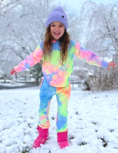 Image of Arshiner Girl's 2 Piece Rayon Print Pullover Kaftan Sweatpants Set