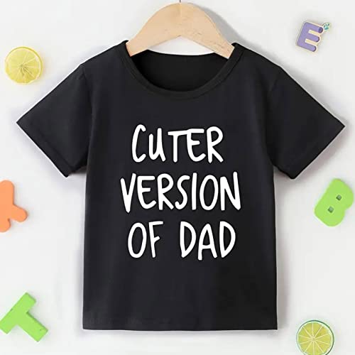 Qvkarw Camiseta infantil unissex de manga curta com estampa de letras de algodão para primavera e ve