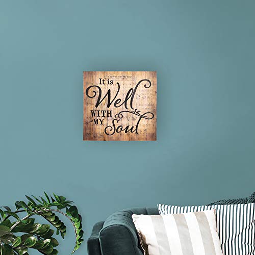 P. Graham Dunn It Is Well With My Soul Hymn Sheet Music 10 X 10.5 Wood Pallet Wall Art Sign Plaque #TOP1