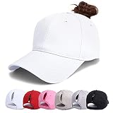 VIKEY Baseball Cap Damen - Unisex Pferdeschwanz Kappe Sport Outdoor Mesh Basecap Einstellbar Baseballmütze Trucker Hut Mit Zöpfen Loch Loop Herren