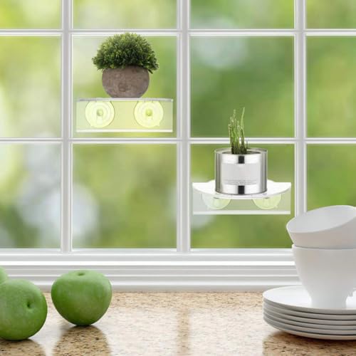 Estante para macetas de pared invisible de acrílico resistente al agua 7