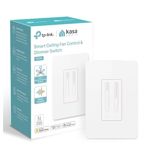Kasa Smart Ceiling Fan Control & Dimmer Switch, KS240, Single Pole