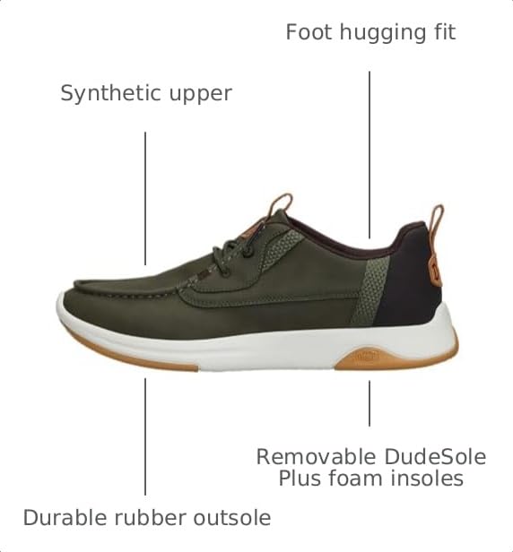 Image of HEYDUDE Men's Wally Drift Classic | Slip On Shoes for Men | Lightweight Loafers | Easy On System | Cushioned Insole