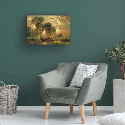 Trademark Fine Art - 'Medfield Massachusetts' Canvas Art - 16x24 by Trademark Fine Art - Used condition - Image 4