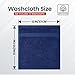Infinitee Xclusives Luxury Wash Cloths for Showering [13x13] – 100% Cotton Washcloths [Pack of 12], Soft and Absorbent Face Towels for Bathroom Wash Clothes, Gym, and Spa (Tranquil Navy)
