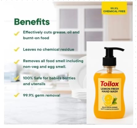 Image of Toilox 6-in-1 Cleaning Combo | Bathroom, Toilet, Dish, Floor, Glass Cleaner & Hand Wash | Total Home & Personal Hygiene Kit | Multi-Purpose Cleaning Solution
