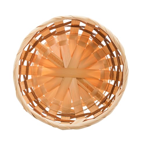 Nicunom 12 Pack Round Gift Baskets, 17cm Bamboo Small Bread & Fruit Basket, Woven Bread Roll Baskets, Food Storage Serving Basket for Kitchen Restaurant Display Decor - Image 3