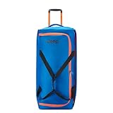 Jeep JS009D Two Wheel Rolling Travel Duffle Bag, Blue, 31 Inch