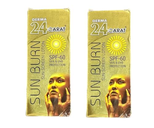 Image of Truly Grow Orifginal Derma 24 Karat Sun Burn Sunscreen Lotion -100gm (Pack of 2)