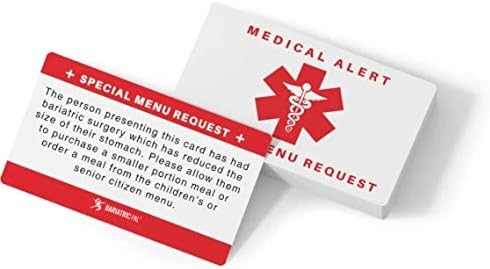 Bariatric Patient Restaurant Special Menu Request Card 2.0 (Pack of 1)