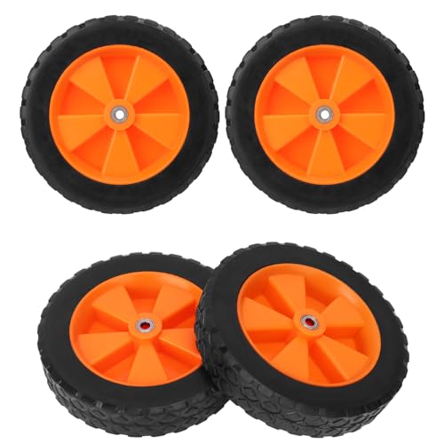 IHDYPPEW 4 PCS Puncture-Proof Kayak Cart Wheels - 7 Inch Durable Replacement Tire Wheel for Canoe & Kayak Trolley, 220.46 Pound Load Bearing, Suitable for Kayak Dollies & Kayak, Hand Truck Accessories
