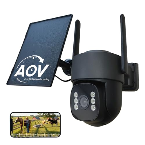 woomo 4G LTE Solar Security Camera with 2K Night Vision