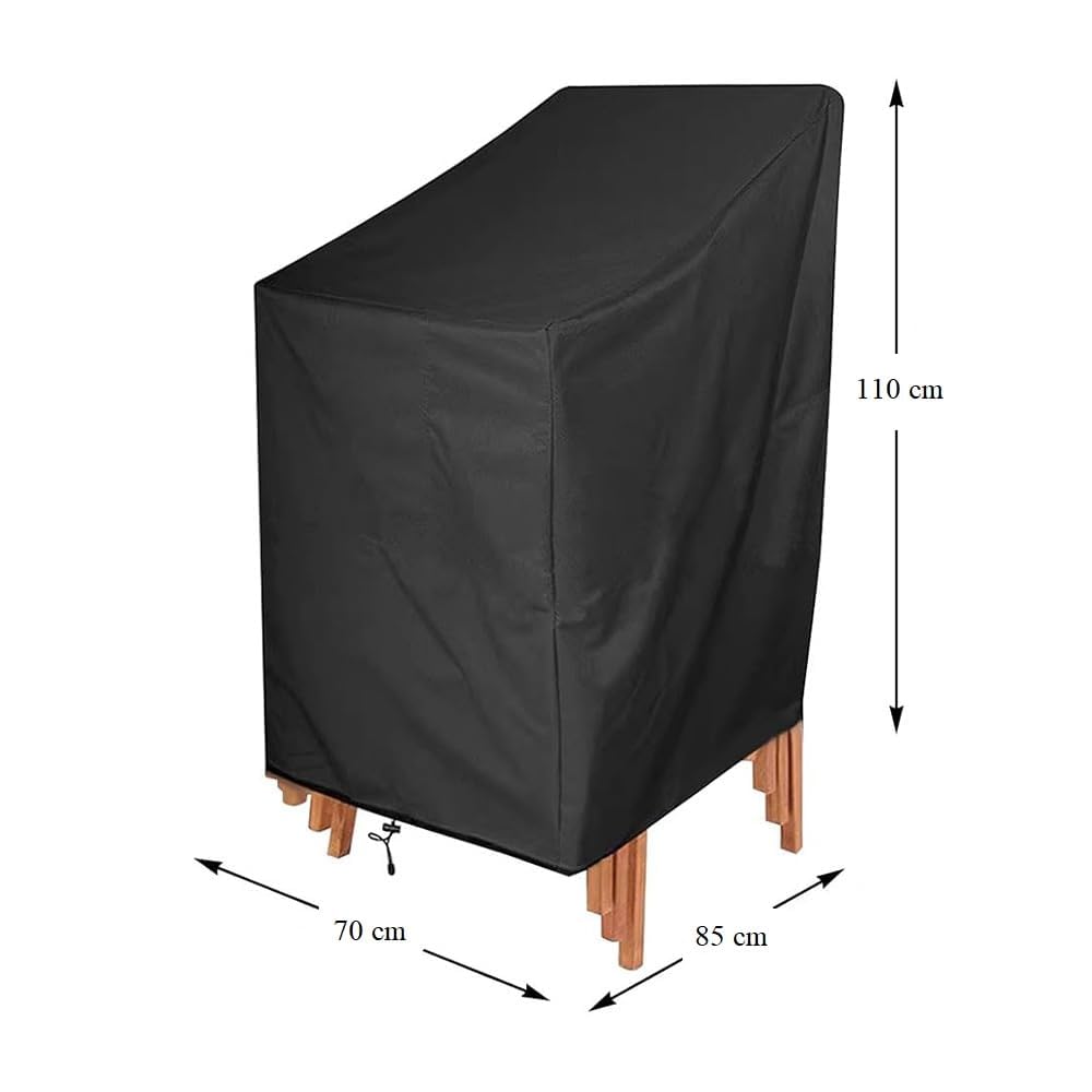 Copertura Impermeabile Per Sedie Da Giardino - Tessuto Oxford 420D, Anti-UV, Con Cinghie - Foto 3