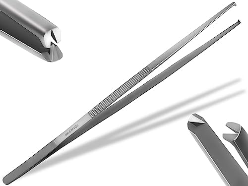 Kochpinzette 32cm Edelstahl - Professionelle Grillzange Mit Anti-Rutsch