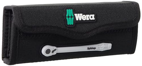Image of WERA 05004018001 8100 SA 8 Zyklop Metric Metal Ratchet Set with Switch Lever, 28 Piece, 1 /4 inch Drive