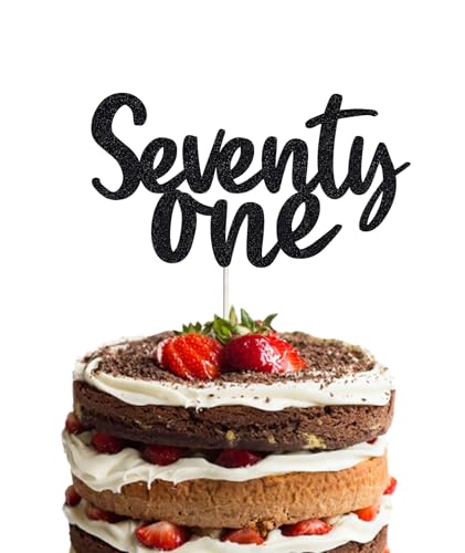 71 Birthday Cake Toppers, Seventy One Cake Topper For Women, Funny 71st Cake Topper for Men, 71st birthday decorations,71st Birthday Cake Topper