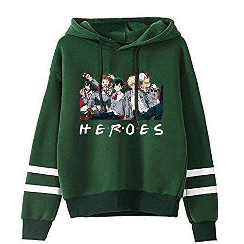 LKY STAR My Hero Academia Merch Sudaderas con Capucha Impresión Sweatshirt Langarm para Niños Niñas Anime Cosplay Hoodie
