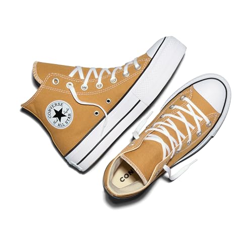 Image of Converse Chuck Taylor All Star Lift Platform Khaki Sneakers