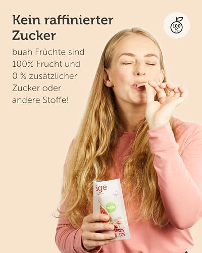 BUAH® Gefriergetrocknete Früchte Probierset | Perfekter Snack aus knusprigen Fruchtchips | Süßigkeiten Alternative ohne Zuckerzusatz, Toppings für Porridge | Vegan Glutenfrei – Bild 4