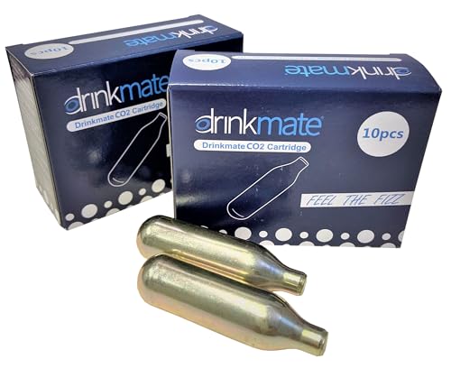 Drinkmate 8g CO2 Soda Chargers - 20 pack