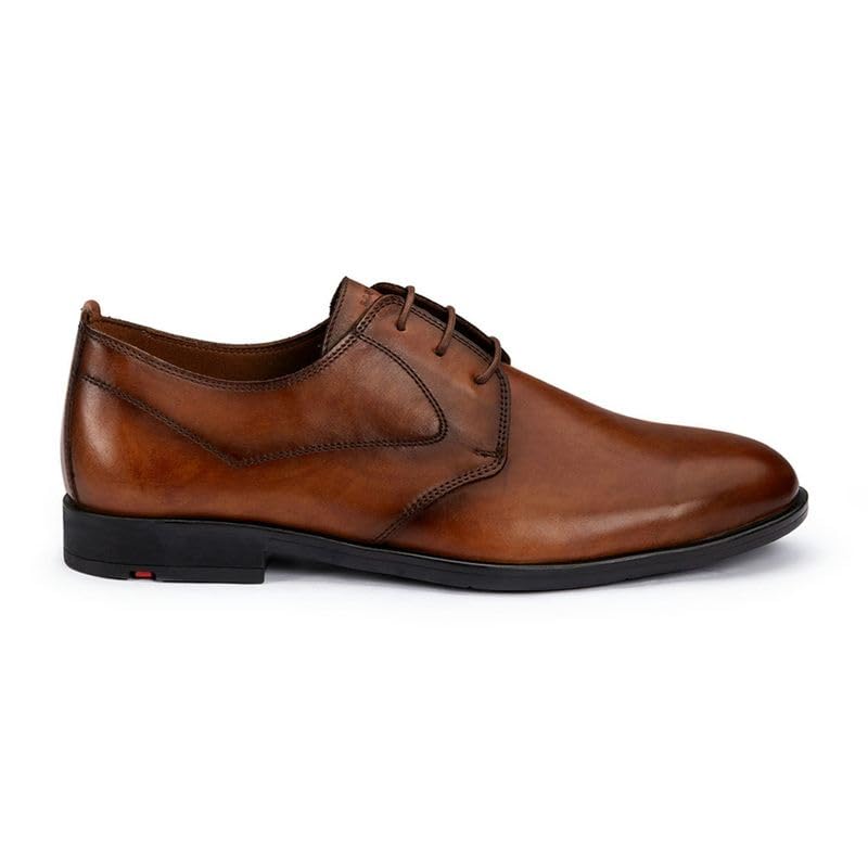 LLOYD Larin Men's Lace-Up Shoes in Brown Smooth Leather, brown, 10.5 Men