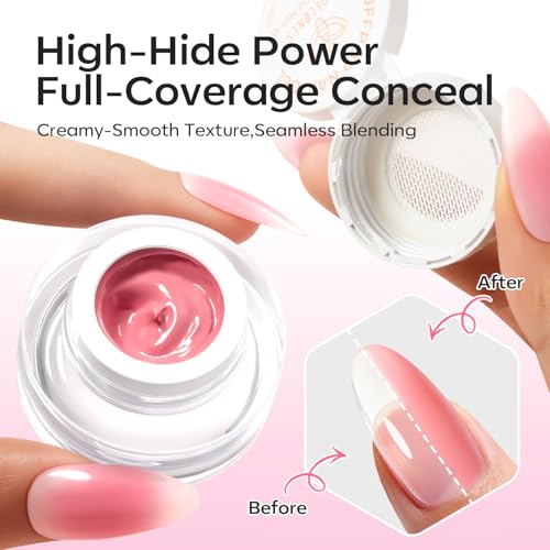 Image of modelones Pat Paint Gel Nail Polish, 2 Colors Soak Off UV Patting Gel