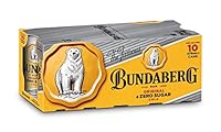 Bundaberg Bare Rum & Zero Sugar Cola 375ml Cans (Pack of 10)
