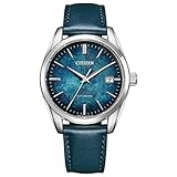 [Citizen] 腕時計 機械式自動巻 銀箔漆文字板 日本製 国内正規品 NB1060-12L メンズ ブルー