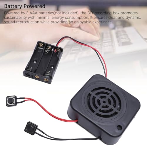 2 Minutos Módulo de Som Gravado, Módulo de Gravação de Voz DIY Suporta Gravação Repetida, Reproduzir