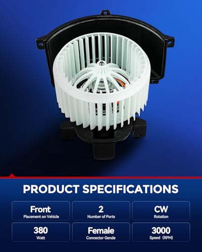 Image of KAX AC Blower Motor Fit for Audi Q7 2007-2015, Porsche Cayenne 2003-2006 2008-2010, Volkswagen Touareg 2004-2010 - HVAC Heater Blower Motor Replaces# 700262,76994