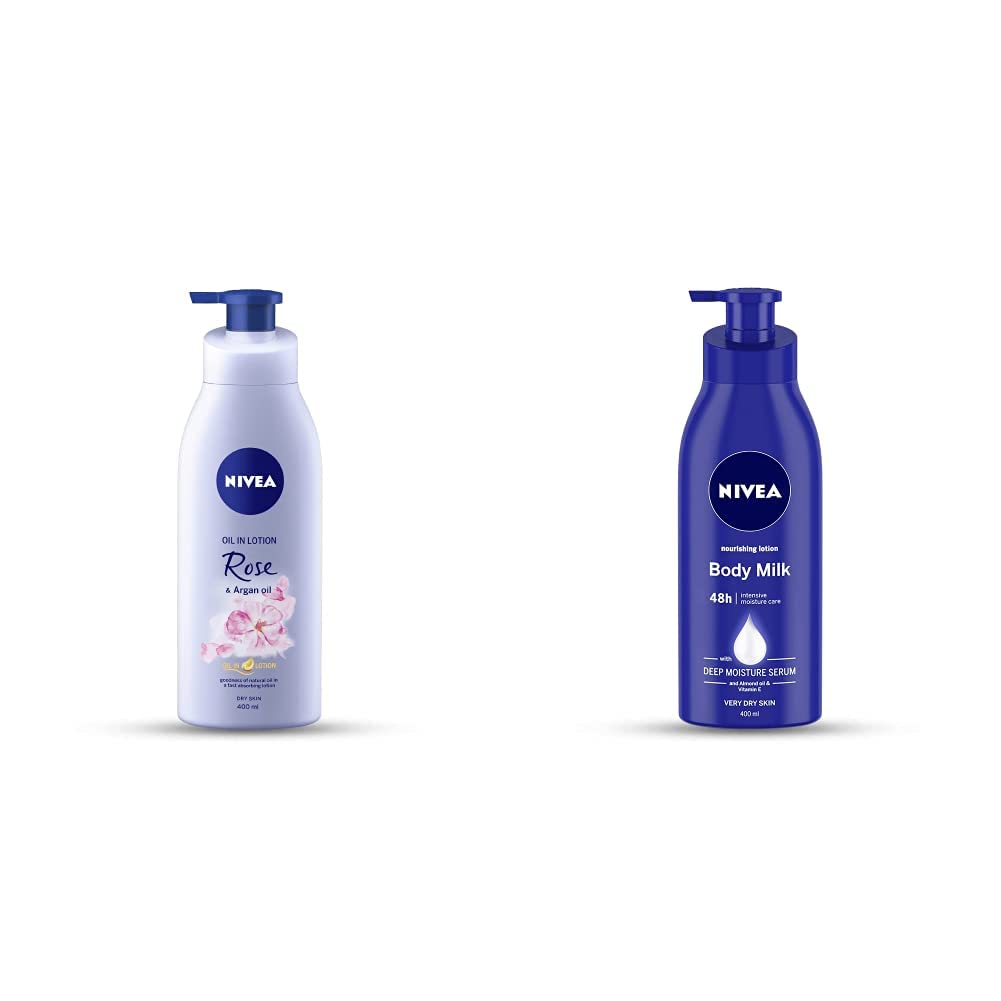 Buy NIVEA Body Lotion, Oil in Lotion Rose & Argan Oil, For Dry Skin