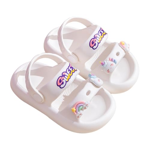 Girls Cute Sliders Cartoon EVA Slip on Sandals Quick-Dry Non-Slip Summer Thick Sole Beach Pool Shower Slippers