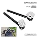 Price comparison product image JFG RACING Motorcycle 35mm Clip ons Fork Handle Bar Clipons Adjustable Separation Racer Handlebar Universal For h.o.n.d.a Rebel CMX250 CB400 CM400 CX500 Kawasaki KZ400 Suzuki Yamaha