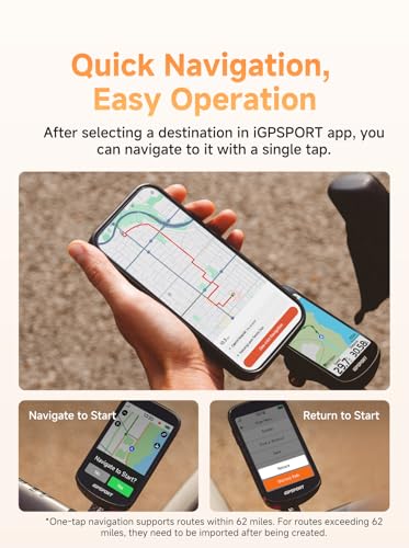 Image of iGPSPORT BSC500 GPS Bike Computer, 3.3'' Touchscreen MAP & Voice Navigation Ebike Mode Climb Training Function