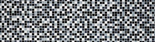 Piastrelle a mosaico autoadesive, traslucide, bianche, grigie e nere, in vetro cristallo grigio, nero, bianco, mOS200-4CM28_f