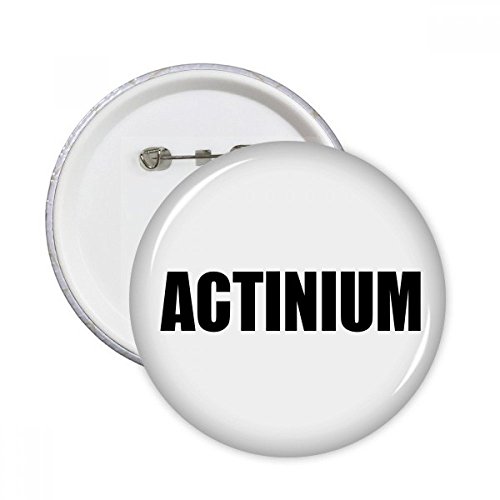 Pins Actinium chimie bouton badge rond multicolore M pour décoration vêtement